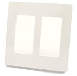 Leviton 80309-sw 2-gangデコラPlus Wallplate Screwlessスナップオンマウント、ホワイト 20 Pack 80309-SW-20pk