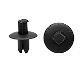 uxcell クリップ リベット ファスナー 自動車 ドア フェンダー 8.1mmの穴 プッシュ式 プラスチック製リベット リテーナー クリップ ブラック