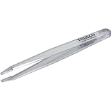 TRUSCO 透明プラスチック製ピンセット 120mm 先平細型 TPP-233-TM