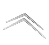 バルクハードウェアbh01533シェルフブラケットロンドンスタイル、300 x 250 mm (12 x 10インチ) – 65lbロードホワイトby bulkハードウェア