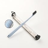 mazimark --ソフト竹炭歯ブラシStrawの歯の歯のクリーニングブラシOral Careブルーv1