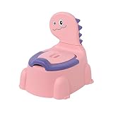 ベビートイレ トイレトレーニング 補助便座 恐竜 幼児用便座トレーニング 子供用便座 子供用トイレ 幼児 男の子 女の子 洋式トイレ おまる トイレトレーナー ベビー補助便座 幼稚園 保育園 家庭用, ピンク