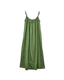[アンドイット] and it_　ベーシックギャザーコットンキャミマキシ ワンピース [ M / 35.グリーン ]