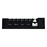 Lian LiユニバーサルUSB & PWMファンハブ、4つのUSBヘッダー付きファンコントローラー - 6つのファンポート - 磁気マウント - 5V/4ピン - PSU /マザーボードユニバーサルケース互換性 - ブラック (EG-HUB01B)