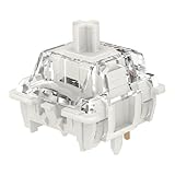 Gateron G Pro 3.0 ホワイトスイッチ メカニカルキーボード用、5ピン 38gf リニア/プリルービング/ピンストロング/サイレント/RGBスイッチ(108個、ホワイト、5ピン)