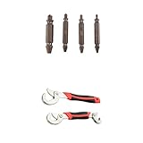 Dovewill お買い得　2セット　スパナ　スナップ　グリップ　レンチ　と　4個　スクリュー抽出器