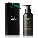 クワトロボタニコ シャンプー メンズ ラッピング付き アミノ酸系 ボタニカル スカルプ ＆ ヘアシャンプー ベルガモットの香り ノンシリコン 濃密泡 男性 スカルプシャンプー リンスインシャンプー ふけ かゆみ 頭皮ケア スカルプケア プレゼント ギフト 300mL