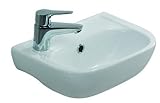 Barclay Products 4R-2000WH Caroline 380 Wall-Hung Basin with 1-Hole on Right, White [並行輸入品]