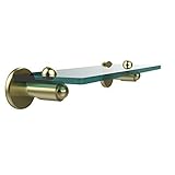Allied Brass SH-1/16-SBR 16 by 5-Inch Single 3/8-Inch Glass Shelf [並行輸入品]