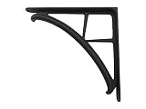 ドゥーブジャパン 欧州金物 棚受 Bracket ブラケット LUCA ブラック BR410BK 1個