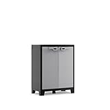 エイ・アイ・エス (AIS) 物置 Titan Low Cabinet 幅80cm 高さ100cm ブラック 033323