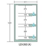 OS(大阪製罐) ツーリングロッカー(HSK・NC5用) LN1200型 スチール扉 LD1263