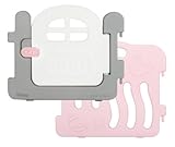 ifam ベビーサークル ドアオプション シェル (ピンク＆ピンク)