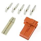 10個のLCマルチモードファイバークイックコネクターファイバークイックアセンブリ再利用可能なコネクターマルチモードファイバーメカニカルスプライスクイックコネクターアダプター0.9/2.0/3.0マルチモード円形光ケーブル用