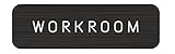 ドアプレート メタルプレート ドアサイン (WORK ROOM, Black/White) Hansmare Aluminum Door Sign シンプル トイレ オフィス 部屋 表札 高級感