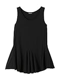 Angeliebe エンジェリーベ マタニティ 授乳口付き 裾 フレア タンクトップ 産前 産後 妊婦服 フリー ブラック 21333 21333400