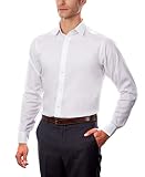 Calvin Klein メンズ ドレスシャツ レギュラーフィット ノーアイロン ストレッチ 無地, ホワイト, 16.5" Neck 34"-35" Sleeve