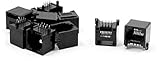 uxcell RJ45 8P8C　コンピューター　インターネット　ネットワーク　PCBジャックソケット　ブラック　10個入り