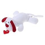 Jesse赤ちゃん乳首おもちゃ、かわいいソフトおしゃぶりクリップStuffed Animal Doll Baby FeedingホルダーPlushハングギフト女の子用男の子用、ホワイト