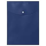 プラス ホルダー ポケット付エンベロープ(マチ付)タテ型 FL-120CH ブルー 88-271