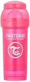 TWISTSHAKE ツイストシェイク カラフル 哺乳びん プラスチック製 260ml ピンク