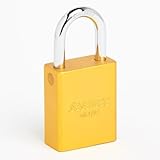 CCLセキュリティ90316イエローSFIC Sesamee 900シリーズアルミボディPadlocks、幅1 1 / 2 "