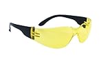 SAS Safety 5341 NSX Eyewear with Polybag, Yellow Lens/Black Temple by SAS Safety