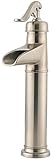 (1.5 gpm, Brushed Nickel) Pfister F040YP0K Ashfield Single Control Vessel Bathroom Faucet, シングルコントロー