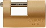 ABUS 82/90 KD B All Weather Solid Brass Body Monoblock Keyed Different Padlock [並行輸入品]