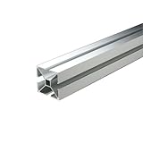 e-kanamono アルミポール 40x40x3000mm(1.5M+1.5M) アルマイトシルバー