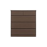 アルファタカバ ママも喜ぶ奥行30cm狭い場所で活躍 薄型チェストシリーズ 奥行30薄型チェスト75cm幅4段ブラウン