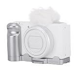 NICEYRIG L型プレート L型ハンドル Sony ZV-1M2II/Sony ZV-1M2カメラ専用 ケージ ハンドグリップ 1/4 "-20ネジ付き 超拡張性 耐磨耗性 耐腐食-595 (シルバー)