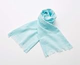 宮崎タオル いまばりマフラー70 オリジナルシリーズ No.31 シャーベットブルー 長さ140×幅34cm