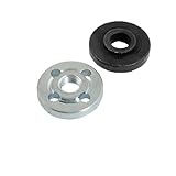 uxcell アングルグラインダー嵌合部　30×6mm 30×8mm　ブラック　シルバートーン　金属　2個入り