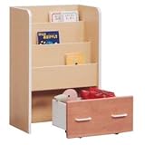 絵本ラック(絵本収納棚/子供部屋家具) 【引き出しキャスター付き】 木製(天然木) 幅60cm 日本製 ナチュラル 【ANJU】あんじゅ 【完成品】【代引不可】 生活用品 インテリア 雑貨 インテリア