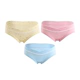 Cozy Maker（C&M）マタニティショーツ ローライズ 下着 妊婦 パンツ インナー 花柄 3枚セット (L, 3枚セット)
