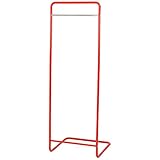 不二貿易 コートハンガー エル 高さ172cm レッド 35886