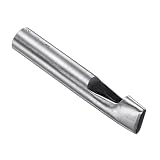 CoCud ホローパンチ 5mm x 20mm 穴 45#鋼製 楕円形ガスケットツール - 用途：レザーDIY レザークラフト ウォレット用