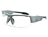 Ergodyne Skullerz Dagr Safety Glasses- Matte Gray Frame, Clear Lens by Ergodyne