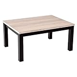 山善(YAMAZEN) こたつ テーブル パーソナルこたつ おしゃれ (80×60cm 長方形) SNP-8060(WH/BK)