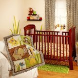 NoJo Little Bedding Jungle Dreams 3 Piece Crib Bedding Set by NoJo [並行輸入品]