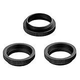 C/CSマウントアダプター、 3PCS /ロットメタル5mm CからCSマウントアダプタ25.4mmネジC / CSレンズマウントアダプタセキュリティCCTVカメラ用アルミコンバータリング