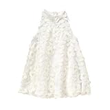 Janie and Jack（ジェニー＆ジャック）お花 ホワイト ノースリーブ ワンピースドレス ベビー服 パンツ2点セット ホワイト 12m-18m 正規品 [並行輸入品]