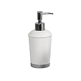 Showerdrape Chatsworth White and Silver Soap Dispenser