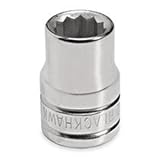 Blackhawk by Proto 3/8-Inch Drive Socket, 1/2-Inch, 12 Point by Blackhawk By Proto