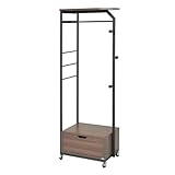 JKプラン Re・conte Ritaシリーズ おしゃれな北欧モダン風インテリアハンガーラック ブラック DRT-0009-BK