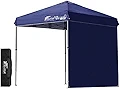 FIELDOOR 組立て簡単!! 2.5×2.5m ワンタッチタープテン��ト サイドシート1枚セット 【ブルー/センターロック】 G03 設営簡単 スピーディー 別売りオプションパーツが豊富 高耐水加工 シルバーコーティング UVカットコーティング