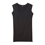 [グンゼ] インナーシャツ YG Tシャツ専用 in.T(インティー) CUT OFFシリーズ クルーネックスリーブレス 脇パッド付 メンズ ブラック LL