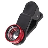 NUOLUX スマホレンズセット 3In1 クリップ式 魚眼レンズ 広角レンズ マクロレンズ 花・昆虫撮影対応 ユニバーサルスマートフォン用 外付け望遠 拡大