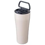 アトラス キャリータンブラー コーヒー セラミック タンブラー 蓋付き ハンドル付き 473ml セラミック加工 ステンレス 真空断熱 保温 保冷 ホット アイス お手入れ簡単 洗いやすい 持ち歩き モカ カフェリンク ACST-F473MO